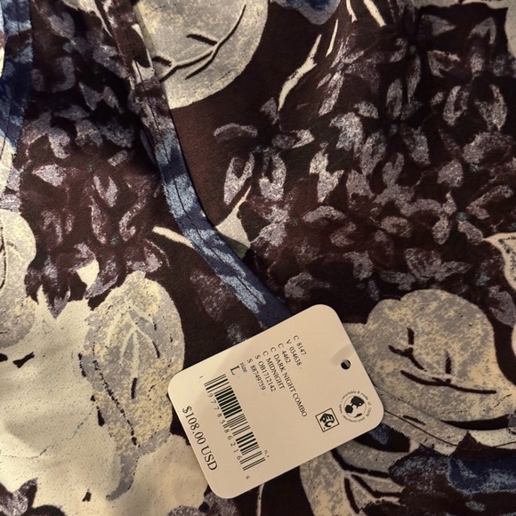 FREE PEOPLE NWT WORTH THE WAIT FLORAL DRESS IN DARK NIGHT LARGE - Picture 5 of 6